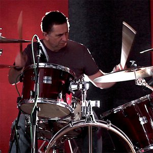 Phil Moody playing the drums