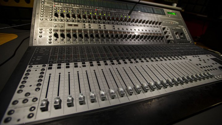 Sound engineer studio